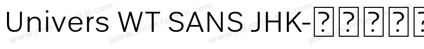 Univers WT SANS JHK字体转换